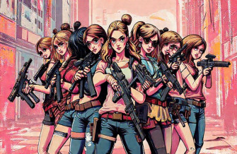 Girls With Guns Wallpaper