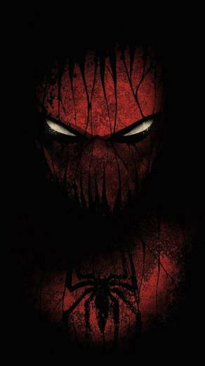 Red And Black Spiderman Minimal Wallpaper Venom