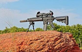 Wallpaper Mk12 Sniper Rifle Weapons Stone Weapon