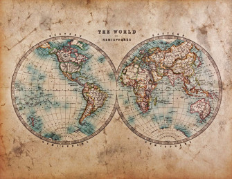 World Map Aesthetic Wallpaper
