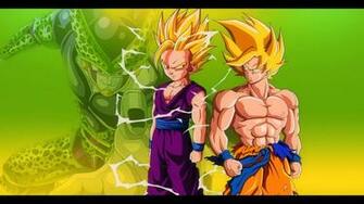 Goku And Gohan Vs Cell Dbz Wallpaper By Oirigns On