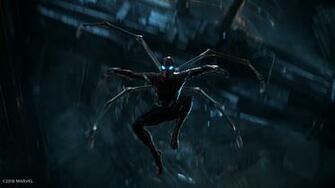 Tom Holland As Spider Man Iron Suit Infinity War