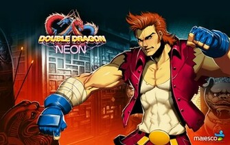 Double Dragon Neon Computer Wallpaper Desktop Background