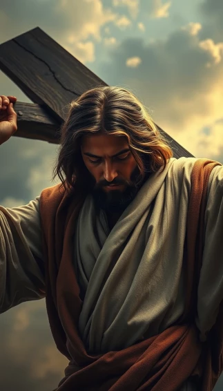 Jesus Carrying The Cross Wallpaper