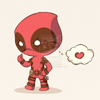 Deadpool Chibi By Animepapertoys