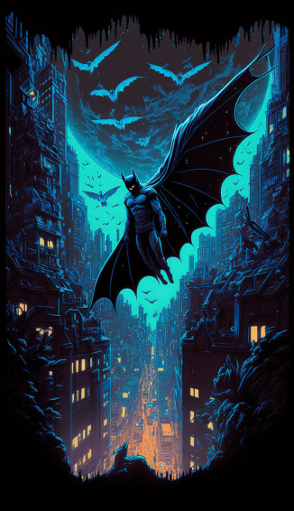 Another Sad Batman R Midjourney