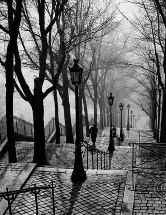 Brassa Stairs In Montmartre Escalier De La Butte