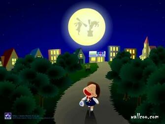 Mid Autumn Festival Cartoon Wallpaper No Desktop