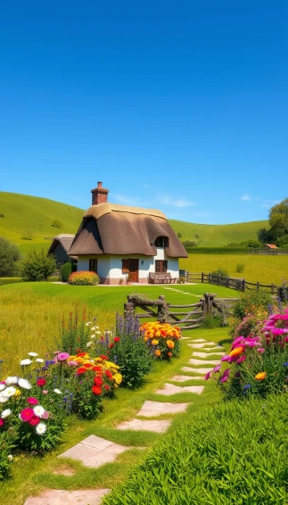 Country Cottages Wallpaper