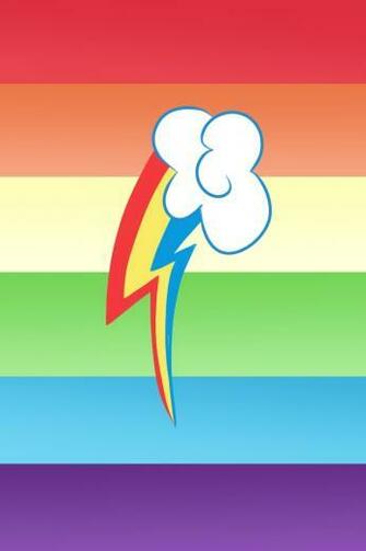 Rainbow Dash Cutiemark iPhone iPad Wallpaper By Dertaii