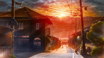 Anime City Wallpaper