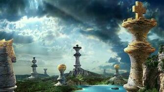 3d Landscape Fantasy Chess Pieces Picture Nr