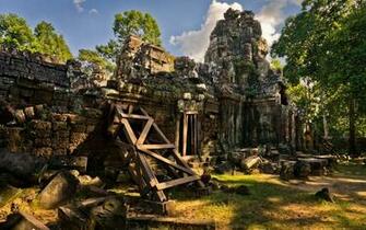 Ancient Temple Ruins Wallpaper