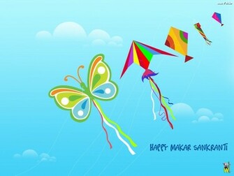 Kite Happy Makar Sankranti Wallpaper Urban Art