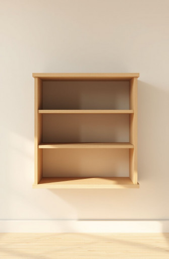 Empty Bookshelf Wallpaper