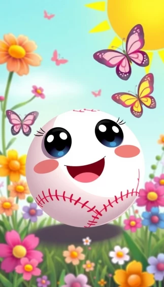 Cute Softball Wallpaper