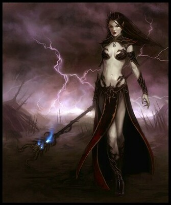 Dark Elf Sorceress By Daarken