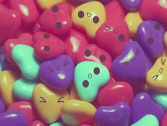 Cake Candy Wallpaper Kawaii Hearts