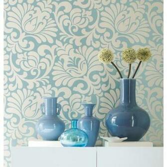 York Wallcovering Blue Book Scenic Nautical Toile Wallpaper At4135
