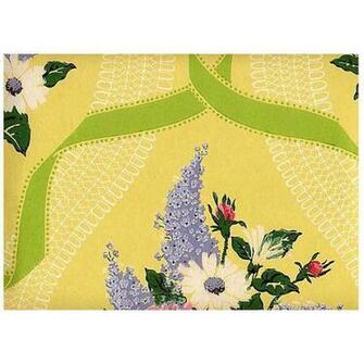 One Kings Lane Yellow Floral Wallpaper Sq Ft Liked On