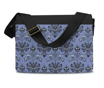 Haunted Mansion Wallpaper Messenger Bag Laptop School