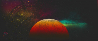 Outer Space Red 4k Wallpaper