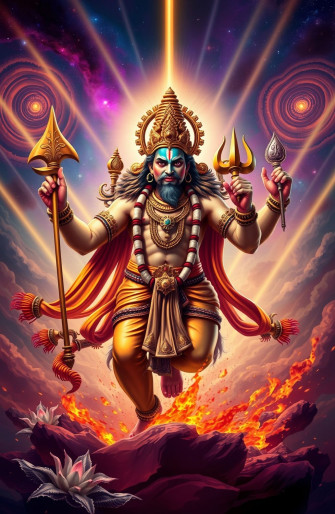 Angry Vishnu Wallpaper