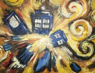 Exploding Tardis By Icemaidenstudios
