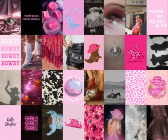 Pink Cowgirl Aesthetic Wallpaper