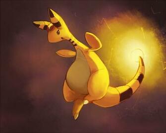 Ampharos Angry Aonik Dragon Feral Fighting Frown Jumping Lightning
