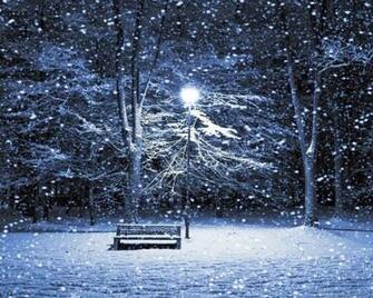 Snowy Night Wallpaper Street