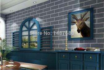 Thickening White Pvc Wallpaper For Walls Rustic Tv Background 3d Brick