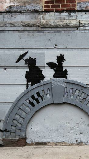 Banksy Graffiti New York City iPhone 5s Wallpaper