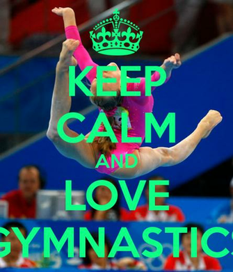 Keep Calm And Love Gymnastics Carry On Image Generator