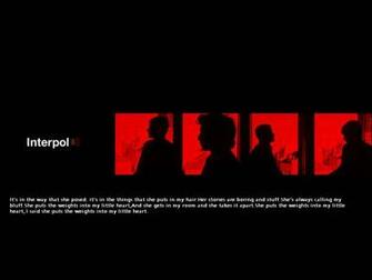 Interpol Image On Darkness HD Wallpaper Background