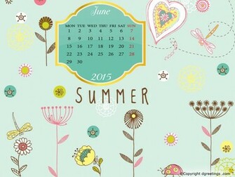 June Calendar Wallpaper Dgreetings