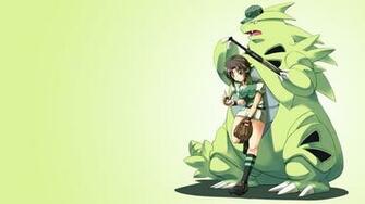 Brunettes Pokemon Brown Eyes Short Hair Tyranitar Teeth