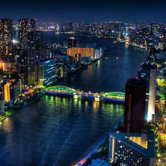 Tokyo Japan At Night Wallpaper iPad