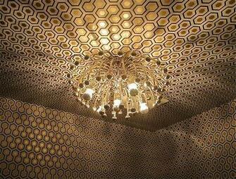 Hicks Wallpaper Disco Room Grand Design Hexagon Fabricado David