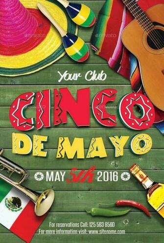 Cinco De Mayo Party Flyer By Oloreon Graphicriver