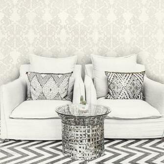 Holden Statement Zena Damask Pattern Wallpaper Stripe Motif