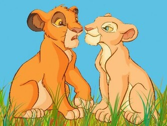 Cartoons Wallpaper Simba And Nala