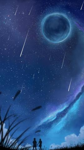 Starfall Wallpaper iPhone Android Background Followme