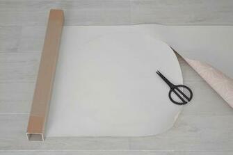 Turn Wallpaper Into A Design Lampshade