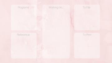 Pink Watercolor Desktop Organizer Wallpaper In