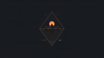 Abstract Minimalism Orange Simple Background 4k Wallpaper HD