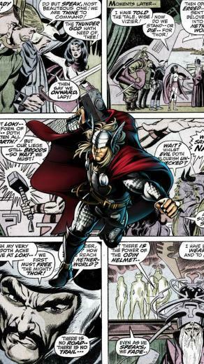 Thor Comics iPhone Wallpaper Comic Pop Art