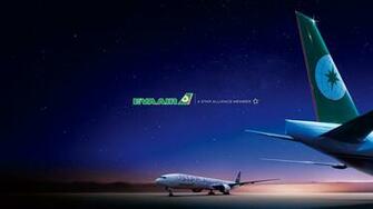 Wallpaper Eva Air Airplane Landing Undercarriage Boeing B