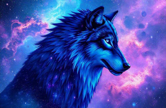 Galaxy Wolf Wallpaper