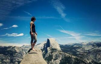 Wallpaper Girl Ca Yosemite Valley Sierra Nevada